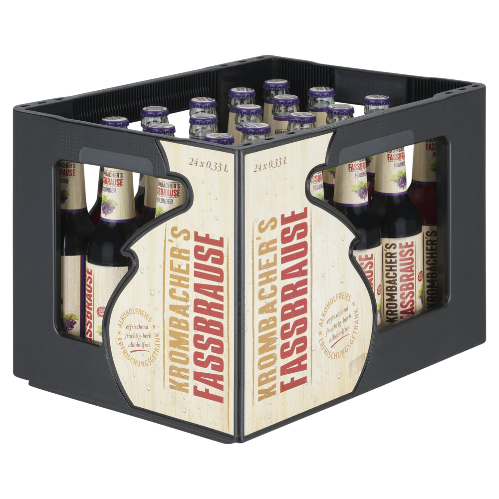 Kasten Krombacher Fassbrause Holunder 24 x 0,33L MW