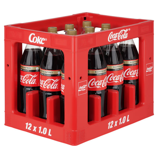 Kasten Coca Cola Zero Koffeinfrei 12 x 1L MW